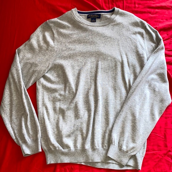 Brooks Brother US L Premium Cotton crewneck SILVER - Picture 1 of 1
